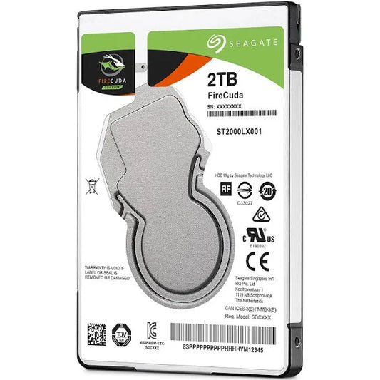 Seagate (ST2000LX001) FireCuda 2TB Solid State Hybrid Drive Performance SSHD - 2.5 inch SATA 6Gb/s Flash Accelerated for Gaming PC Laptop