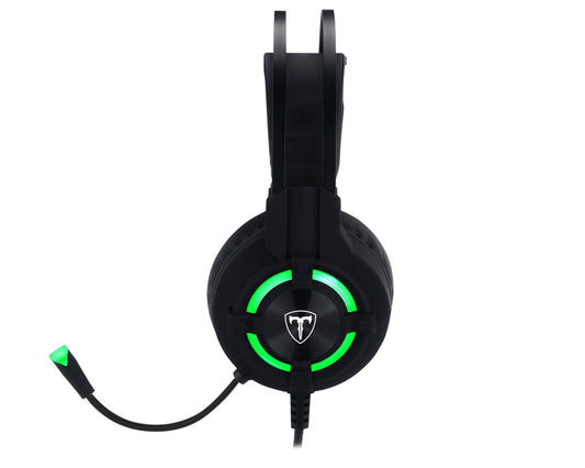 T-dagger T-rgh300 Andes Black Green Lighting Stereo Gaming Headset